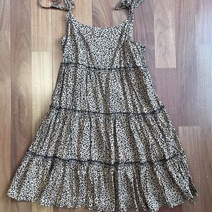 Mini dress with bows at top